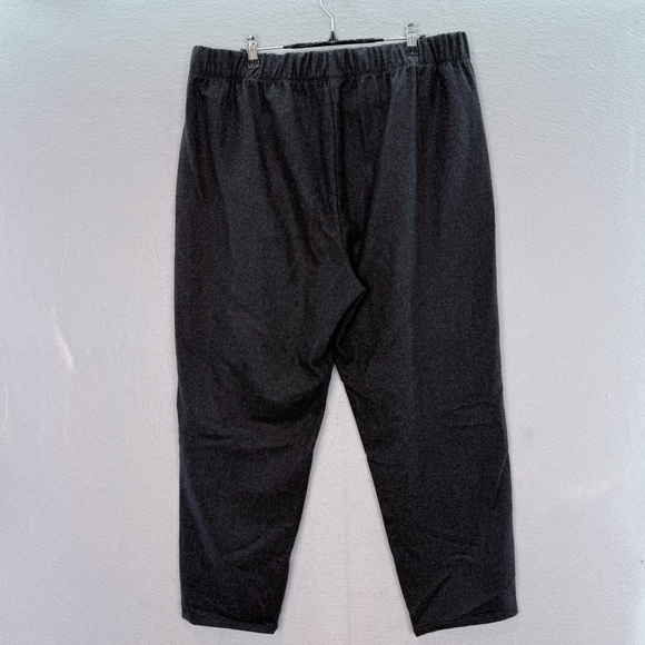 Eileen Fisher -women’s 100% wool flannel pull on pant Tapered ankle pants SZ XL - Picture 5 of 6
